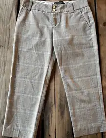 Rampage Plaid Capri Slacks Size 0