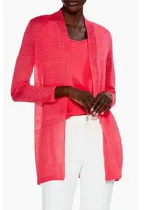 Nic+Zoe Nick + Zoe Back of the Chair Longline Cardigan in Paradise Pink