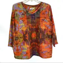 Erin London Multicolor Top Size Large