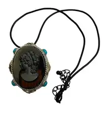 Vintage Capri Cameo Necklace