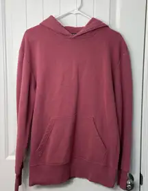 EUC PRIMARK women’s deep pink thick warm pullover hooded‎ pocket sweatshirt M