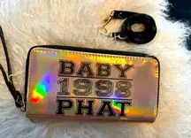 Y2K Vintage  Holographic Wristlet & Crossbody Bag RARE