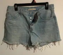 Levi's Wedgie Shorts with Frayed Hem