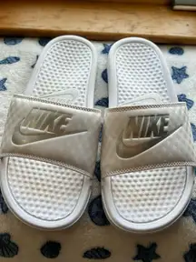 White Nike Slides Women’s