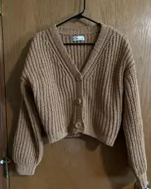 AE Chunky Knit Chenille Cardigan