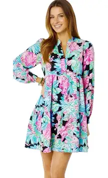 Lilly Pulitzer Dress Sz Small Cocktail Travel Tropical Holiday Vacation Hawaiian