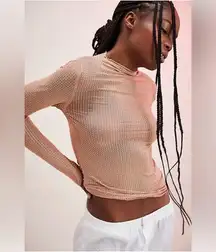 Free People Intimately Dance All Night Long Sleeve - Bronze Size Small