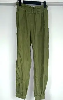 Vanilla Star Green Stretch Waist Joggers Size Small