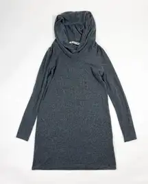 Michael Stars Soft Stretch Knit Pullover Long Sleeve Cowl Neck Sweater Dress S