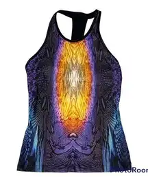 Koral Activewear Black Galaxy Racerback Bra Tank