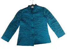 RARE NWOT Vintage Christian Dior Jr’s x Saks 5th Ave Collab Quilted Teal Jacket