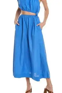 FARM Rio One Shoulder Linen-Blend Dress