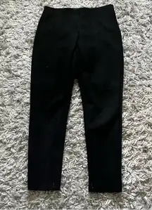 Zara basic black suede trousers size medium