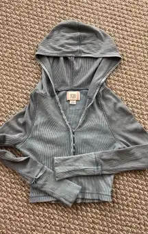 BDG Hooded Waffle Top