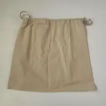 Tory Burch Canvas Drawstring Dust Bag | Logo Storage Pouch Neutral Beige