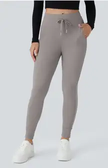 Halara SoftlyZero Plush High Waisted Drawstring Pocket Plain Full Length Joggers