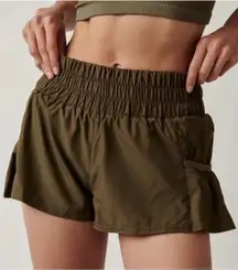 FP Movement Women's Get Your Flirt On Shorts - Dark Olive Size‎ SP