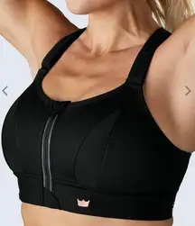 black high impact Ultimate sports bra, size 6Luxe