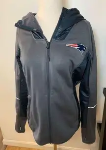 Patriots jacket with hood size small under armor