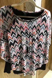 NWT Robert Louis Career Casual Top Blouse X-Large XL‎ Detachable Necklace Womans