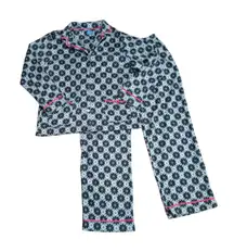 Simply Vera Vera Wang Fleece Pajama Set  Flower All Over Print Womens Large