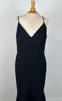 AQUA Asymmetric Flounce Cocktail Dress