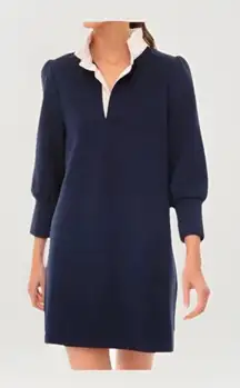 Pomander Place‎ by Tuckernuck Charlotte Terry Shirt Dress Navy/Cream Size Large