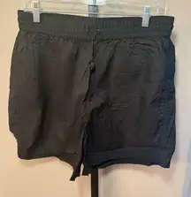 Tna Aritzia Crinkle‎ Shorts Black Size Large Athletic Lightweight