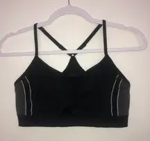 Black And White Sports Bra