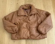 Lioness Puffer Jacket Size M Brown