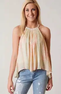 Free People  Season In The Sun Tank Top Revolve Strappy Pastel Boho Medium