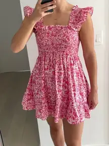 Hill House Elizabeth Pink Palm Beach Nap Dress XS