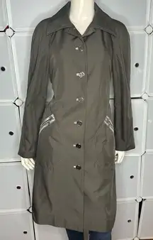 Tory Burch Gray Lightweight Trench Coat