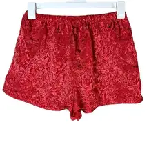 Vintage Victoria Secret Gold Label Red Sleep Shorts