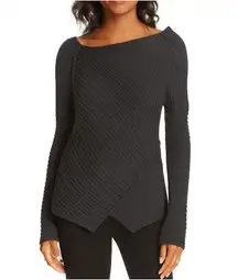 Free People Love and Harmony Gray Ribbed Knit Sweater Size S