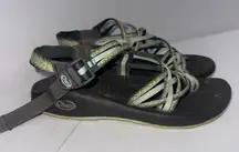 Chaco's Women's Classic Teal Gray Black Strappy Active Hiking Sandal Size 9