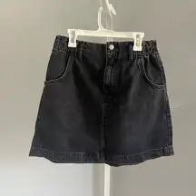 black denim skirt