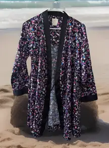 Kate Spade New‎ York Floral Kimono Robe Loungewear - Size Xs/S