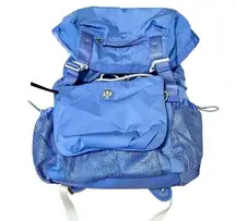 Lululemon Women's Traveling Yogini Rucksack Backpack Travel Bag Gym Bag - Blue