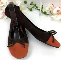 Steve Madden Suede Leather Colorblock Ballet Flats Size 9