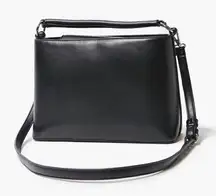 Black faux leather bag, brand new with tag