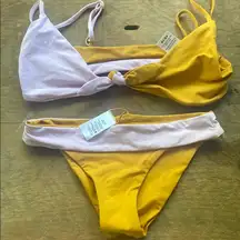 L*Space Gold and Lavender Bikini Set