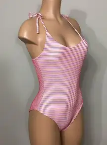 New. Onia textured stripe swimsuit. NWOT