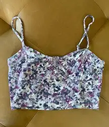 Frenchi Floral Bralette Crop