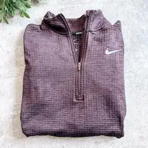 Nike Purple Pull over Half Zip Top Size XS