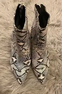 Snakeskin Booties