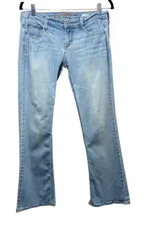 Arizona Jean Co. Bootcut‎ Jeans Light Wash Denim Comfort Stretch Size 8 Short