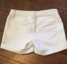 sz4 white jean shorts