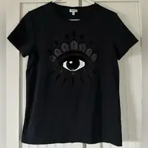 Kenzo Paris “Eye” Graphic T-Shirt in Black — Medium