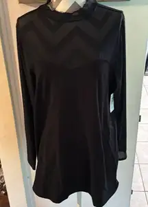 Black foxy mesh mock top torrid